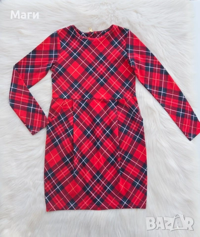 Детска карирана рокля H&M 8-10 години , снимка 8 - Детски рокли и поли - 52385323
