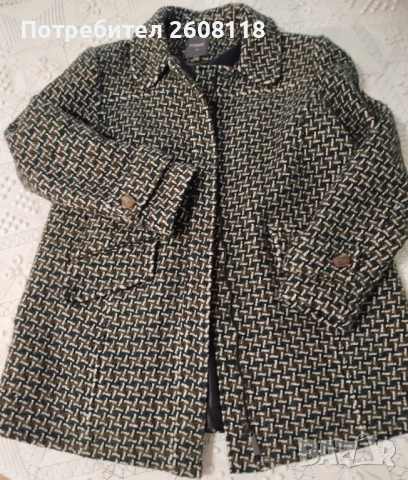 Късо палто NEXT – меланж, размер XL (UK16), снимка 5 - Палта, манта - 53616059