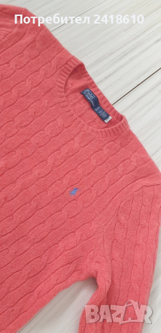 POLO Ralph Lauren Cable Wool / Cashmere Knit Womens Size L - XL ОРИГИНАЛ! Дамски Пуловер !, снимка 6 - Блузи с дълъг ръкав и пуловери - 53579190