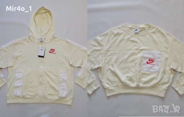 нов суитчър nike худи блуза фанела горнище суичър елек екип спорт крос дамски оригинал L/S