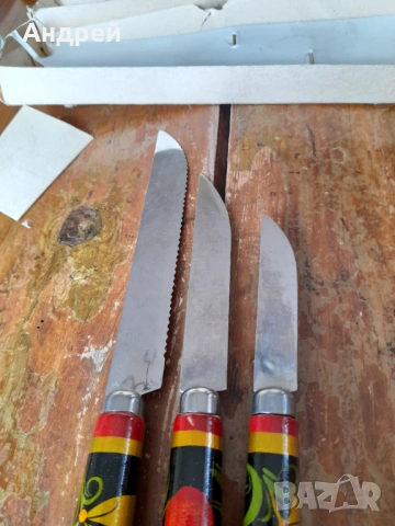 Стар комплект Руски кухненски ножове, снимка 6 - Други ценни предмети - 53597139