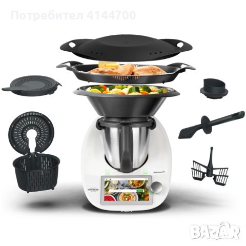 Кухненски робот Thermomix, 20 функции, Тъч скрийн, Бял, снимка 1 - Кухненски роботи - 46392747