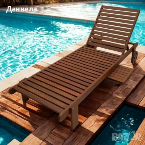 Диван Muhler Meranti с матрак и възглавница BEIGE, снимка 4 - Градински мебели, декорация  - 50277013