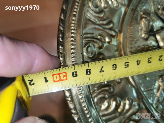 МЕСИНГОВА ЧИНИЯ ЗА СТЕНА 1204261055LCHERY1, снимка 18 - Антикварни и старинни предмети - 54171142