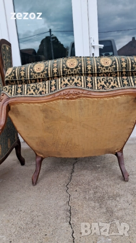 Ретро кресла "Bergere"палисандър, снимка 11 - Дивани и мека мебел - 52232984