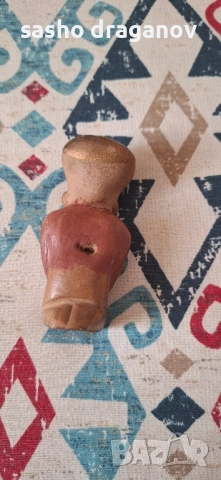 Глинена статуетка - свирка от Перу, снимка 7 - Други ценни предмети - 52502099