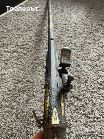 Стара кремъчна пушка от 19 век, снимка 7 - Антикварни и старинни предмети - 53933931