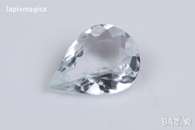 Гошенит (бял аквамарин) 0.48ct капковидна шлифовка #2, снимка 1 - Други - 45596398