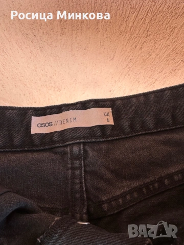 Дънкова къса пола ASOS, снимка 5 - Поли - 54053659