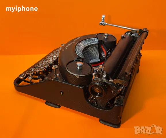 Антична Безшумна Пишеща Машина Remington Noiseless Made in USA Португалска Клавиатура 1931 година !, снимка 11 - Антикварни и старинни предмети - 50071827