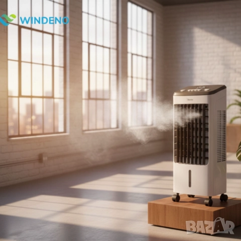 ЛИКВИДАЦИЯ WINDENO 2-в-1 Въздушен охладител и овлажнител – 23 x 22 x 52 cm Свежест и комфорт през ля, снимка 5 - Други стоки за дома - 52042137