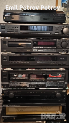 Промо 🌟 🌟 🌟 TECHNICS TOP SET  предусилвател тунер CD касетен дек
