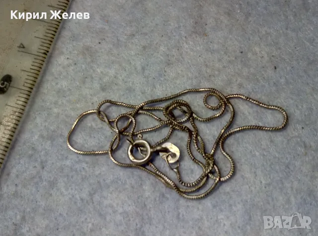 ИЗИСКАНО НЕЖНО СРЕБЪРНО КОЛИЕ СРЕБРО 925 ФИНА РЪЧНА БИЖУТЕРСКА АРТ ИЗРАБОТКА 47591, снимка 6 - Колиета, медальони, синджири - 49757765