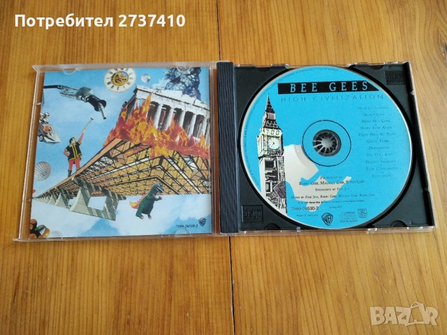 BEE GEES - HIGH CIVILIZATION 8лв матричен диск, снимка 2 - CD дискове - 52146600