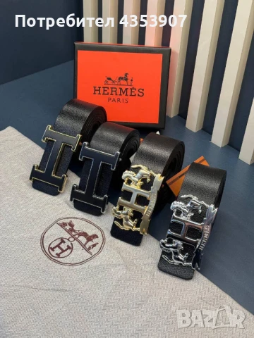 есетсвена кожа+кутия  колан hermes, снимка 5 - Колани - 50518379