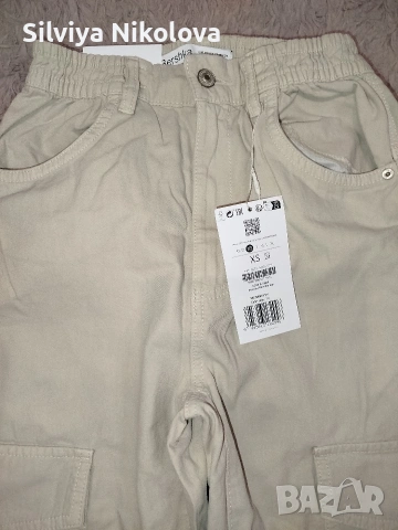 Чисто нов карго панталон Bershka, размер XS, снимка 3 - Панталони - 53525718