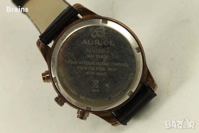 AURIOL Хронограф Немски Кварцов Ръчен Часовник, снимка 7 - Мъжки - 51758251
