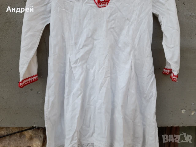 Стара дамска етно риза, снимка 3 - Антикварни и старинни предмети - 50552636