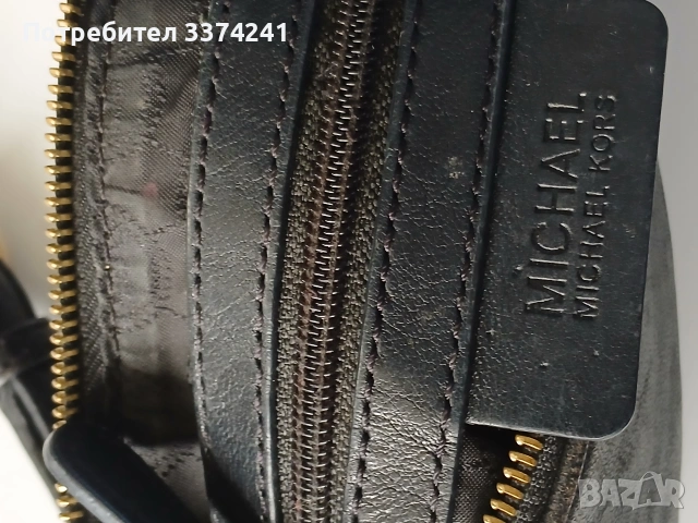 Кожена дамска чанта Michael Kors, снимка 3 - Чанти - 53900196