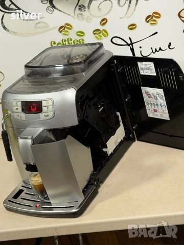 Кафемашина кафе автомат Saeco INTELİA с гаранция, снимка 3 - Кафемашини - 53691025