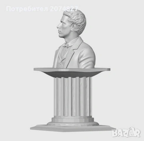 ВАСИЛ ЛЕВСКИ (бюст, статуетка), снимка 4 - Декорация за дома - 53453633