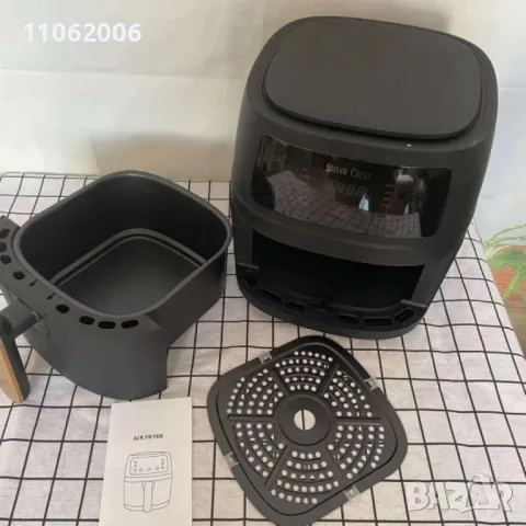 Уред с горещ въздух air fryer silver crest, снимка 2 - Уреди за готвене на пара - 47615329