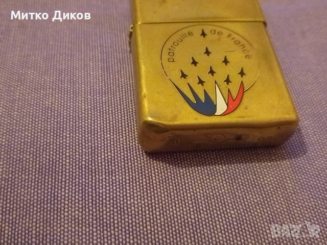 запалка Zippo винтидж работи френската пилотажна група "Patrouille de France". , снимка 11 - Запалки - 53798482