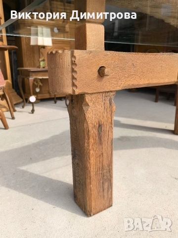 Арт Холна маса Рустик, снимка 2 - Маси - 53739536