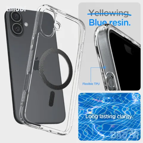 Гръб Spigen Ultra Hybrid (MagFit) Carbon Fiber за iPhone 16,iPhone 16 PRO,iPhone 16 PRO MAX, снимка 8 - Калъфи, кейсове - 47414317