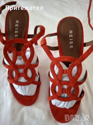 Ефектни дамски сандали марка Reiss, снимка 3 - Сандали - 52416806