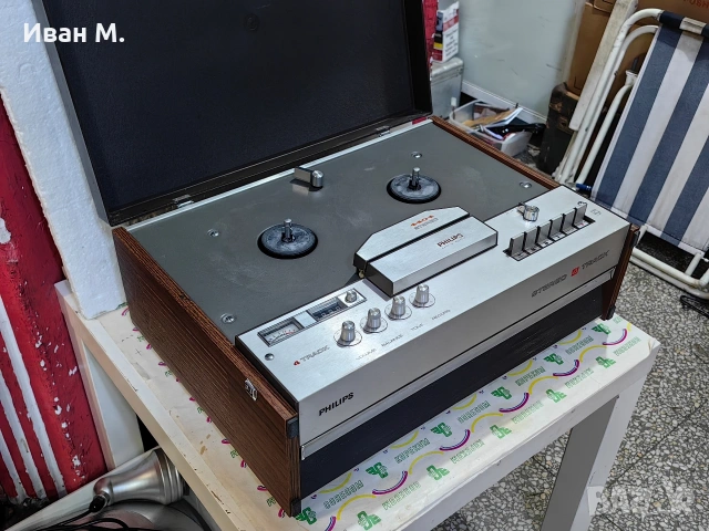 Ролков магнетофон Philips 4404 , снимка 9 - Аудиосистеми - 53494766