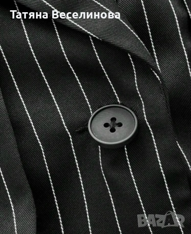 Дамско късо сако XS на райета, снимка 5 - Сака - 53918057