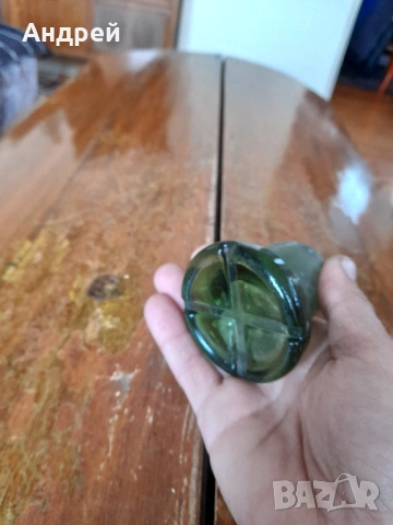 Стара стъклена запушалка,тапа #9, снимка 3 - Други ценни предмети - 53198616