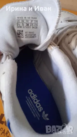 Кожени маратонки "Adidas" N 38, снимка 6 - Маратонки - 50419583