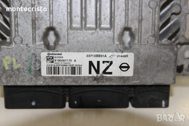 Моторен компютър Nissan Qashqai (2007-2014г.) 23710BB31A / S180067173 A / SID305 / 237101449R, снимка 2 - Части - 53415987