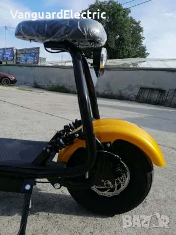 ЕЛЕКТРИЧЕСКИ СКУТЕР Maxmotors Little City Harley 1200W ЖЪЛТ, снимка 6 - Мотоциклети и мототехника - 42256346