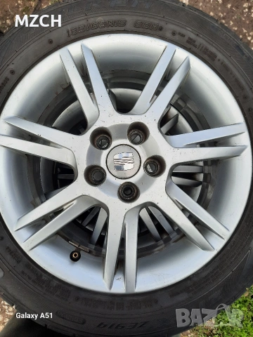 ляти джанти с гуми 5×100,СЕАТ, 15цола , снимка 3 - Гуми и джанти - 54119876