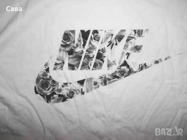 Тениски NIKE  дамски,Л  /електрик,бяла/, снимка 5 - Тениски - 41636827