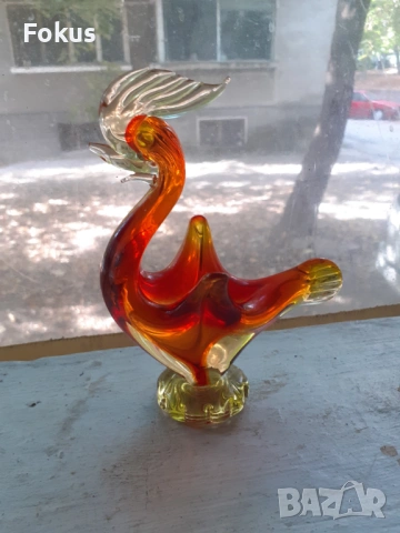 Страшно красив петел Мурано, снимка 4 - Антикварни и старинни предмети - 53456951