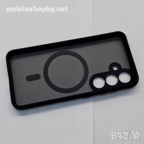 Samsung Galaxy S25 кейс MagSafe матов с черен ринг и борд , снимка 4 - Калъфи, кейсове - 52477682