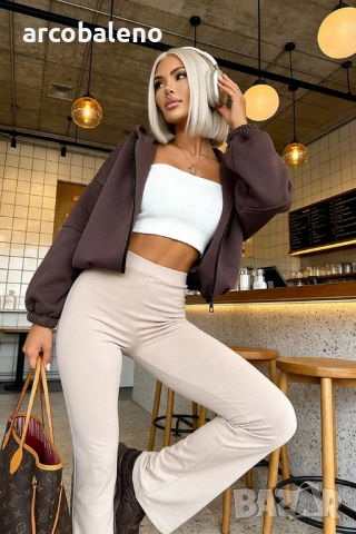 Дамски оформящи разкроени панталони Dream Fit Regular, 2цвята , снимка 3 - Панталони - 53758440