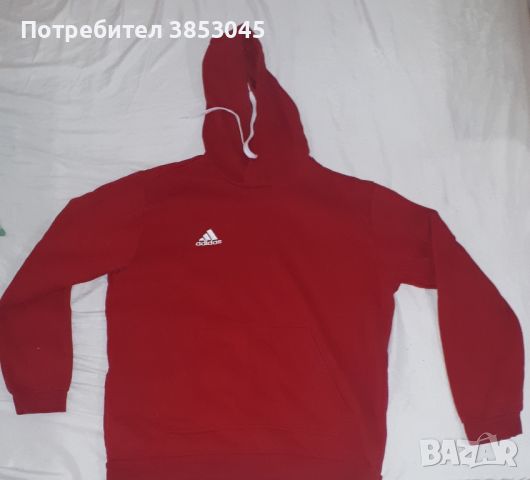 Суичър XL Adidas червен, снимка 1 - Суичъри - 46483218