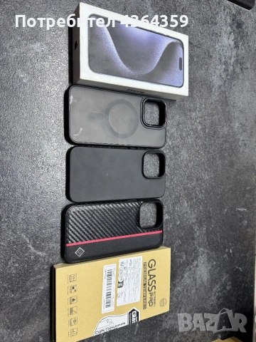 ТОП!!! Iphone 15 pro MAX 256GB BLUE, снимка 6 - Apple iPhone - 53359070