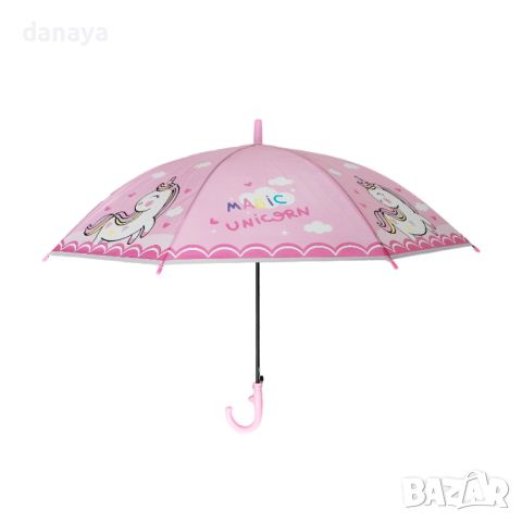 4725 Детски чадър със свирка и цветен принт, снимка 2 - Други - 45538798
