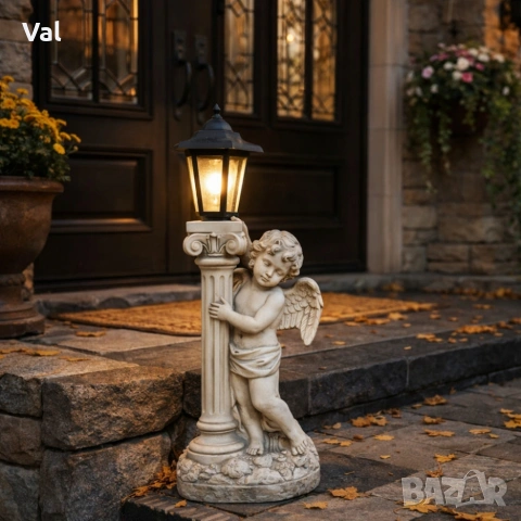 Соларна лампа ангел - елегантна декорация за всеки двор