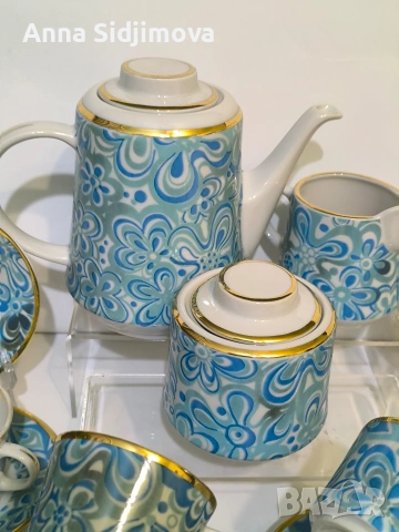 Български сервиз за кафе Изида, снимка 2 - Сервизи - 53908302