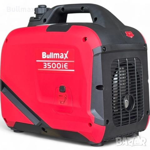 Инверторен обезшумен генератор за ток Bullmax 3500i,3.2kW, червен, преносим, ел.старт, Дистанционно , снимка 5 - Генератори - 52600628