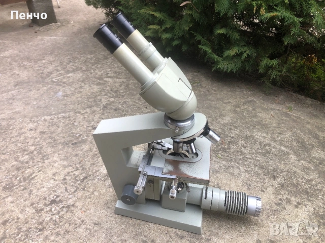 стар професионален микроскоп "CARL ZEISS JENA" - Germany DDR, снимка 8 - Антикварни и старинни предмети - 53691135