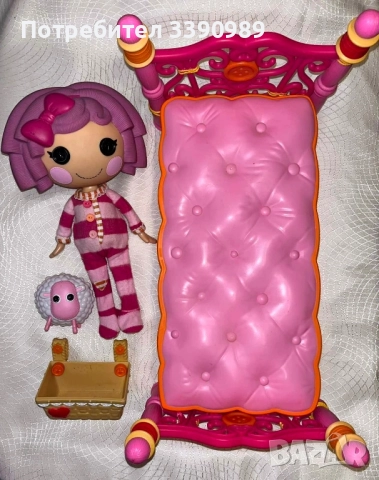 Голяма кукла Лалалупси с легло и аксесоари Lalaloopsy 78лв., снимка 6 - Кукли - 52187175