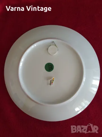 Колекционерска порцеланова чиния Ски маратон Fichtelgebirge 25 км. Wertarbeit Meier Kachel Германия, снимка 4 - Колекции - 49900901